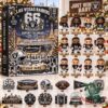 Las Vegas Raiders 66th Anniversary 2026 Advent Calendar - front view with numbered football figurines