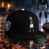 Las Vegas Raiders Ashton Jeanty Deuce Myers Cap 2026 - angled front view showing Raiders logo and player