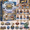 Los Angeles Chargers 66th Anniversary Bolt Up 2026 Advent Calendar - front box with player figures