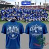 Los Angeles Dodgers 2026 National League West Champions T-Shirt - front and back views