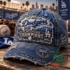 Los Angeles Dodgers 2026 NL West Division Champions Cap - front embroidered patch view