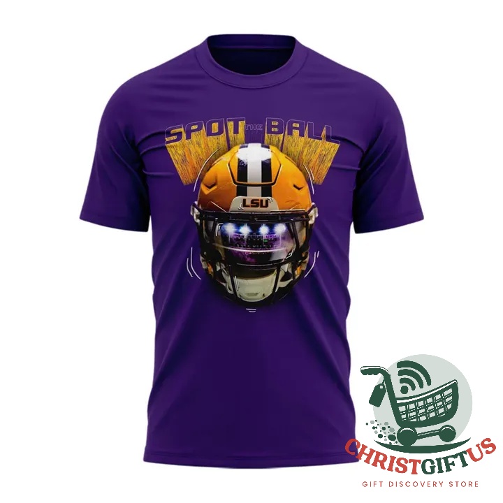 Back view of the LSU Spot the Ball shirt