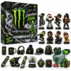Monster Energy Christmas 2026 Advent Calendar - front packaging with snowy graphics and green branding