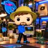 MrBeast Beast 2026 Vinyl Funko Pop Figure - front view holding a decorated treasure chest