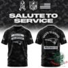 New England Patriots Salute to Service 2026 T-Shirt - front and back views