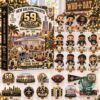 New Orleans Saints 59th Anniversary 2026 Advent Calendar - front view with Saints figures and accessories