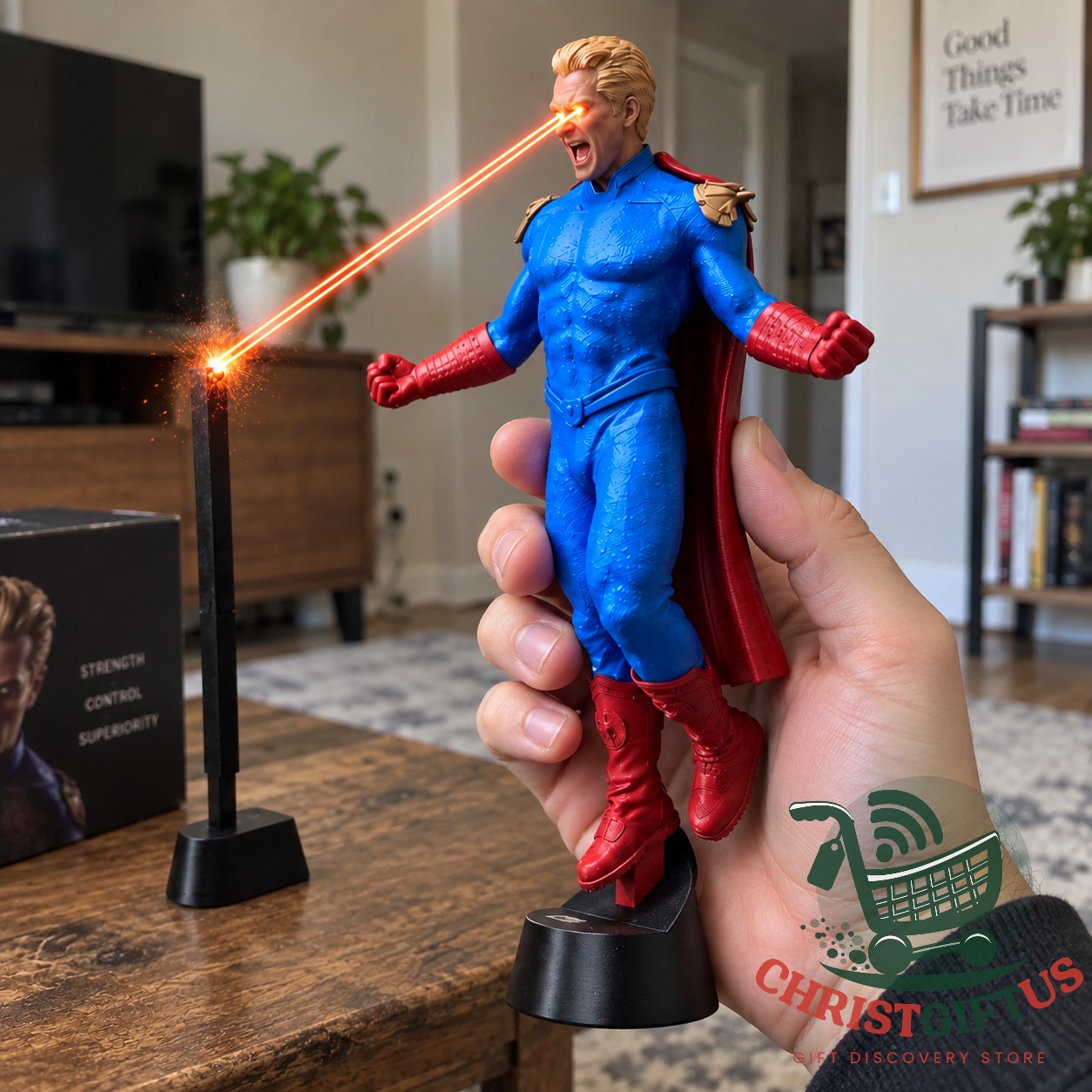 NIKOLATOY Homelander Laser-Eyes LED Light Figure 2026 – Photo 3 NIKOLATOY Homelander Laser-Eyes LED Light Figure 2026 - photo 3