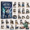 Northern Husky Winter 24 Acrylic Ornaments Advent Calendar 2026 - front box and husky ornament artwork