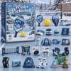 Pickleball Winter Advent Calendar 2026 - front box with winter pickleball accessories displayed