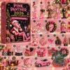 Pink Panther 2026 advent calendar box with 24 numbered Christmas character illustrations
