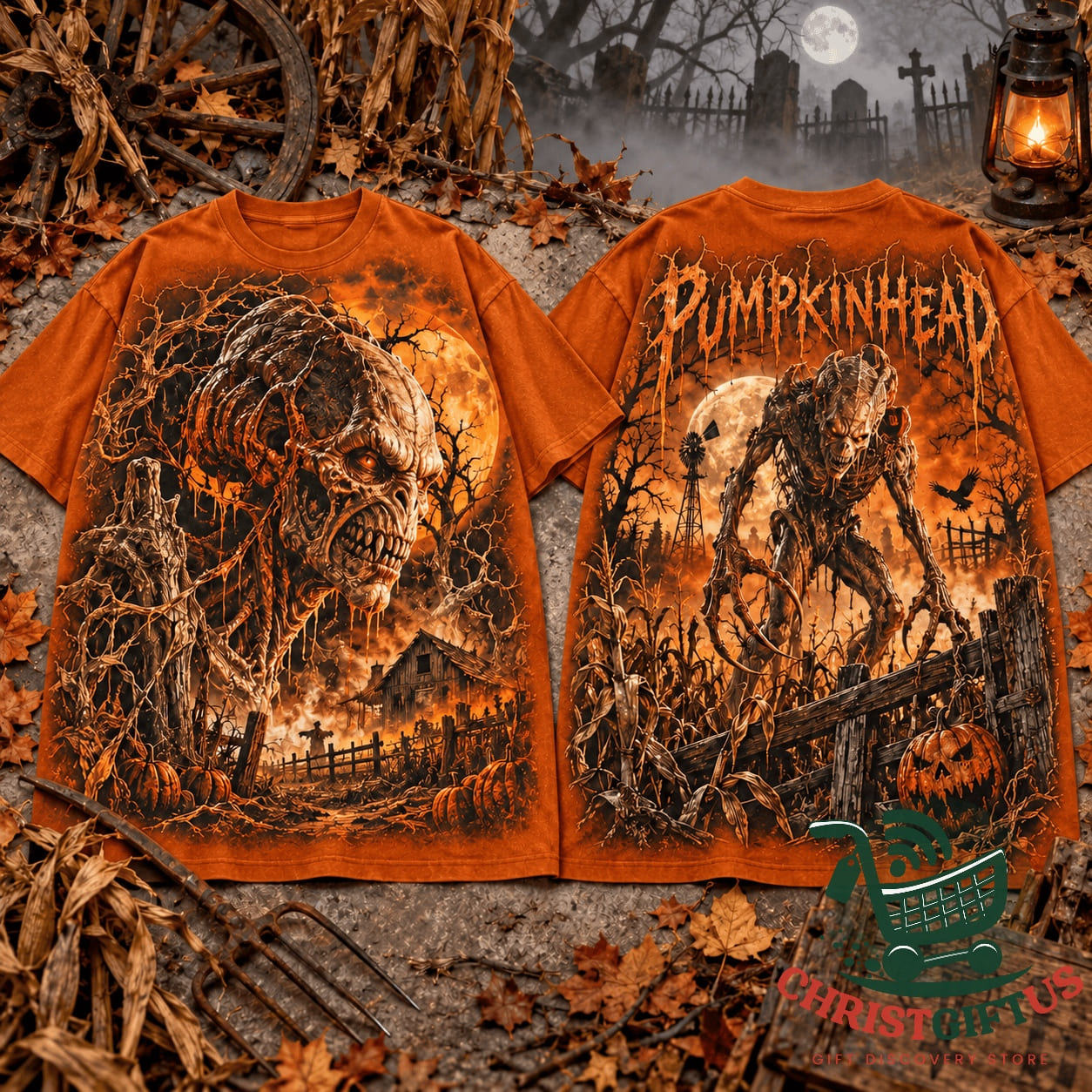 Pumpkinhead Harvest Nightmare Monster 3D T-Shirt - photo 2