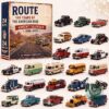 Route 66 100 Years of the American Road 1926-2026 Advent Calendar front with vintage vehicles