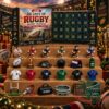 Rugby 24 Days of Rugby 2026 Advent Calendar - open front showing 24 numbered compartments