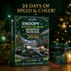 Snoopy x Aston Martin Aramco Honda Christmas 2026 Advent Calendar - front view with racing artwork