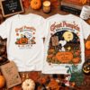Snoopy Great Pumpkin 60th Anniversary 2026 T-Shirt - front and back views displayed together