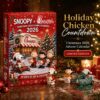 Snoopy x Chick-fil-A Christmas 2026 Advent Calendar - front box with holiday character artwork