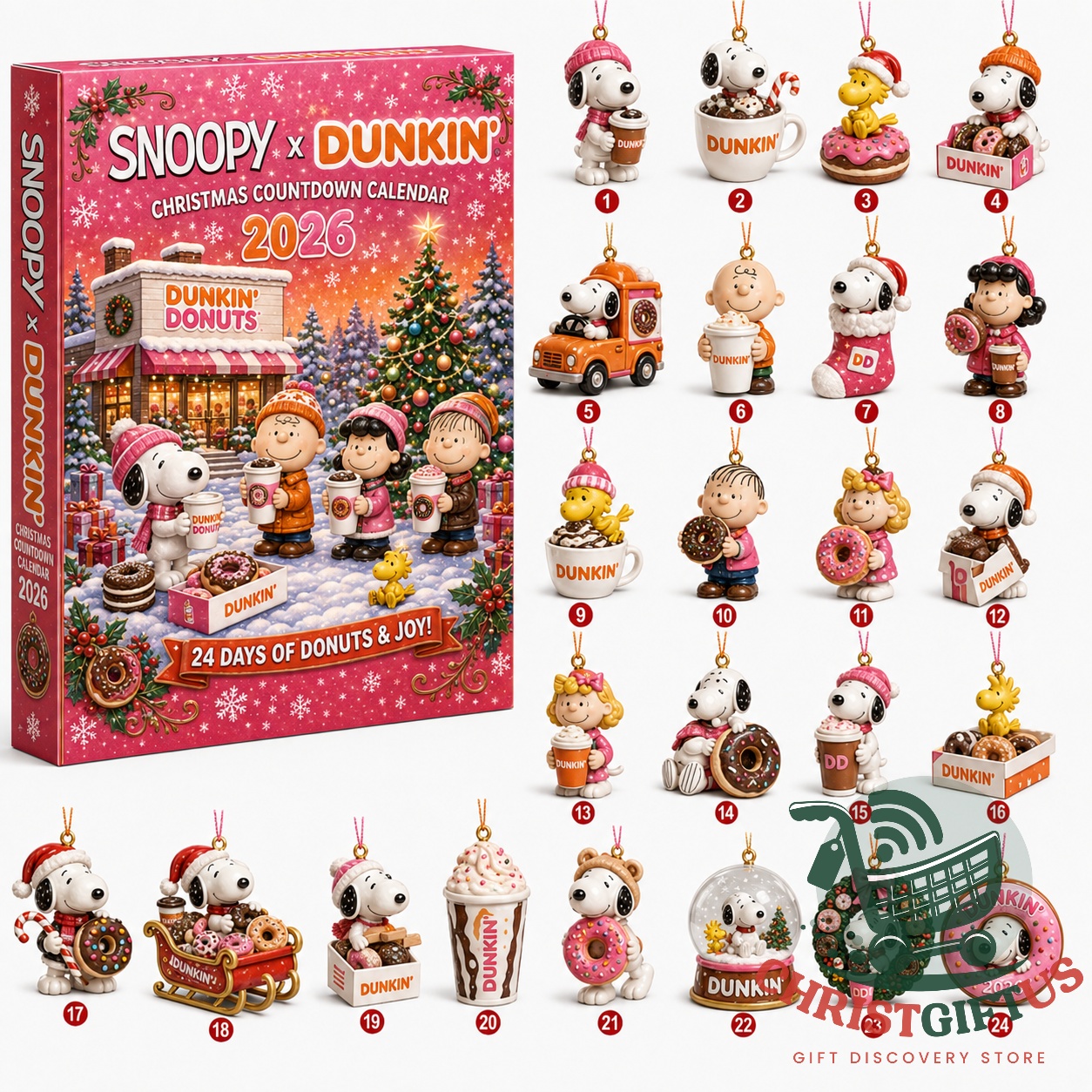 Snoopy x Dunkin' Christmas Countdown 2026 Advent Calendar - photo 2