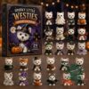 Spooky Little Westies Halloween 24 Acrylic Ornaments Advent Calendar - full product display