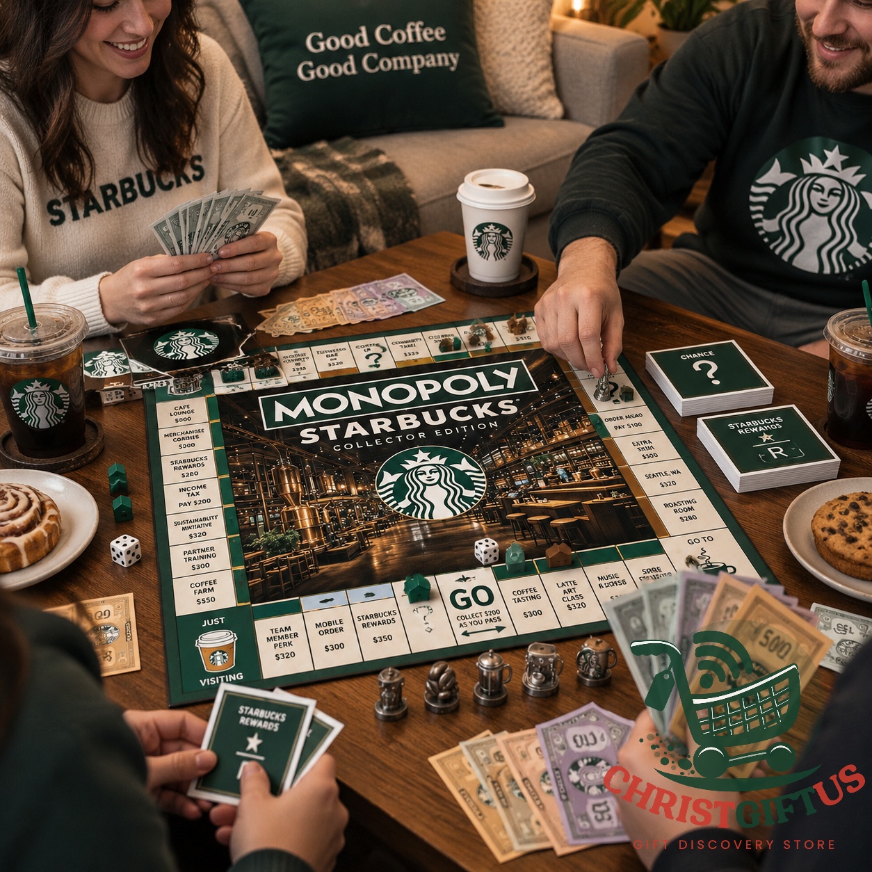 Starbucks 2026 Monopoly Board Game – Photo 4 Starbucks 2026 Monopoly Board Game - photo 4