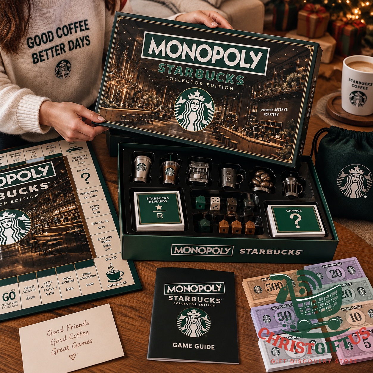 Starbucks 2026 Monopoly Board Game – Photo 5 Starbucks 2026 Monopoly Board Game - photo 5