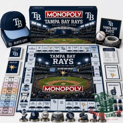 Tampa Bay Rays Monopoly 2026 Board Game - full board and game components