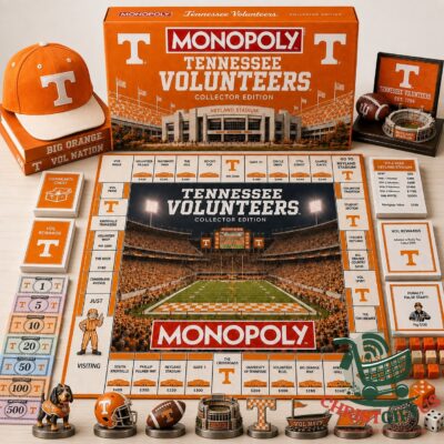 Tennessee Volunteers Monopoly 2026 Board Game - complete game layout