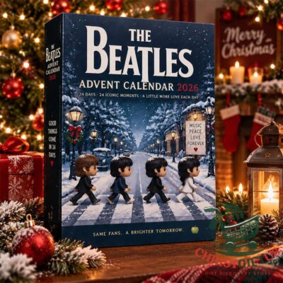 The Beatles 2026 24 Iconic Moments Advent Calendar - front packaging view