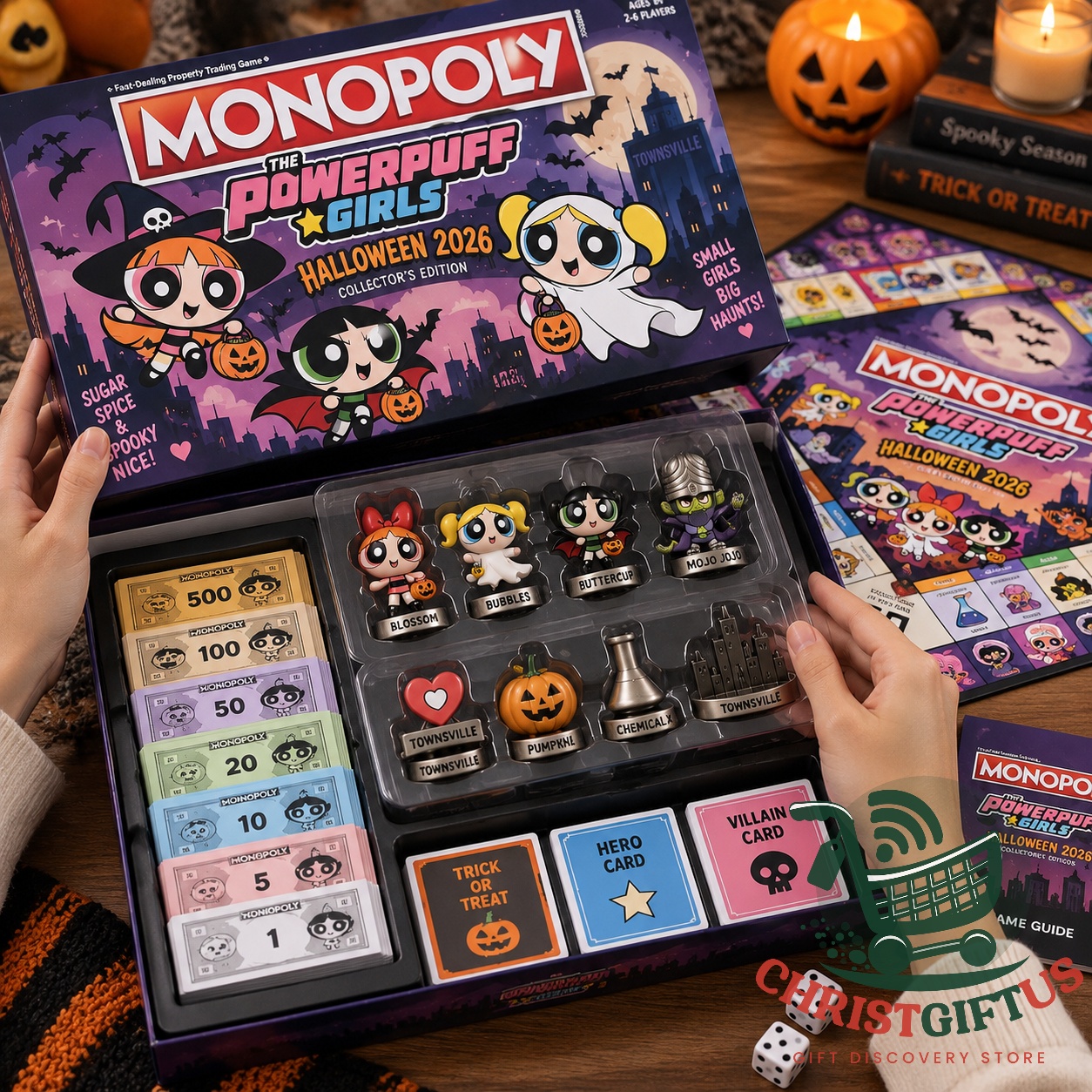 The Powerpuff Girls Halloween 2026 Monopoly Board Game - photo 2