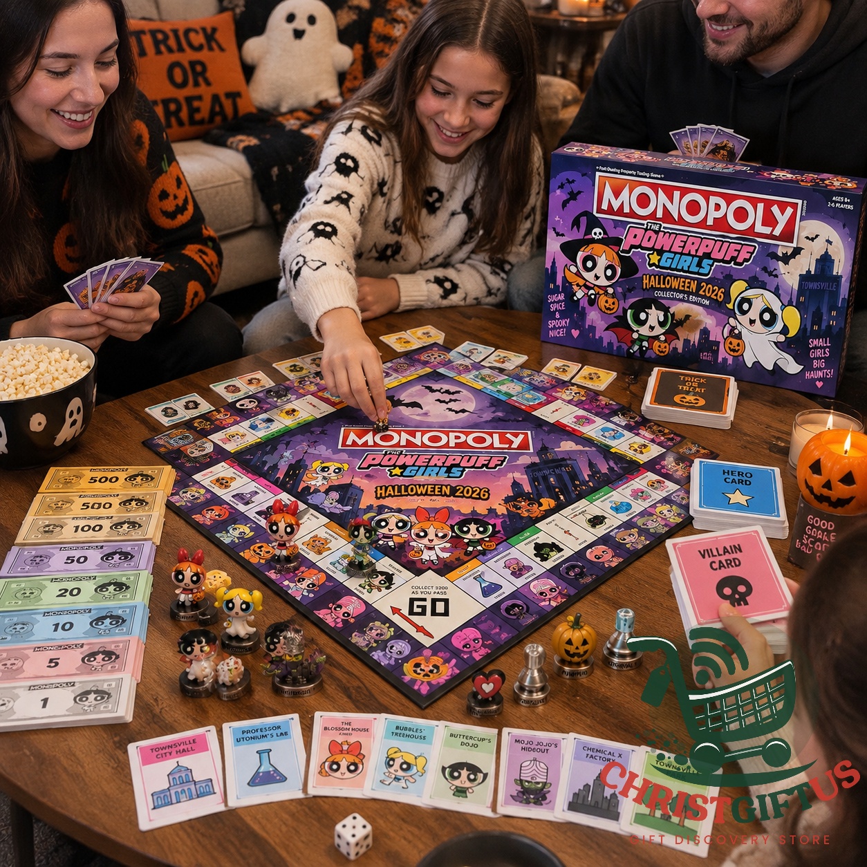 The Powerpuff Girls Halloween 2026 Monopoly Board Game - photo 3