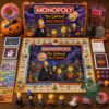 The Simpsons Halloween 2026 Monopoly Board Game - complete board, box, cards, tokens, and playing pieces