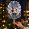 Titanic 30th Anniversary My Heart Will Go On Tree Topper - front view on Christmas tree