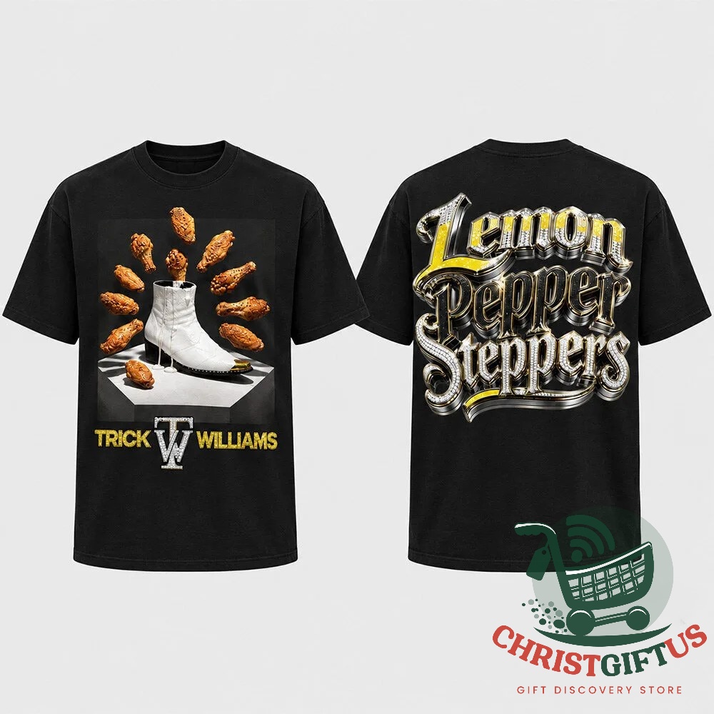 Trick Williams Lemon Pepper Steppers WWE T-Shirt – Photo 4 Trick Williams Lemon Pepper Steppers WWE T-Shirt - photo 4