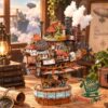 Trybuildora Studio Ghibli Howl's Moving Castle Moving Wizard Castle 3D Wooden Puzzle - assembled castle front