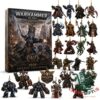 Warhammer 40,000 40th Anniversary 2026 Advent Calendar - front box and miniature ornaments