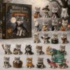 Woodland Wolves Haunted Forest Advent Calendar 2026 - front box with wolf ornaments displayed